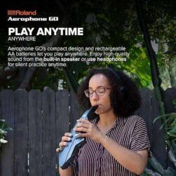 Roland AE-05 Aerophone GO Digital Wind Instrument, Graphite - Image 3