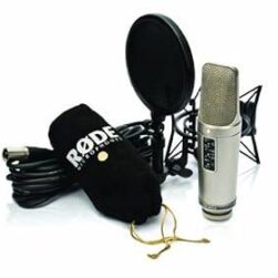 Rode NT2-A Large Diaphragm 3 Polar Pattern Studio Condenser Omnidirectional, Unidirectional XLR Microphone (Metallic) - Image 3