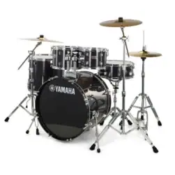 Yamaha RYDEEN RDP2F5 Acoustic Drum Set With Hardware - Black Glitter - Image 2