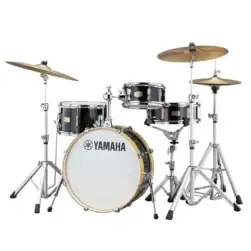 Yamaha SBP0F4H Stage Custom Hip Acoustic Drum Kit With Hardware - Raven Black - Image 2