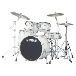 Yamaha SBP2F5 Stage Custom Birch 5-Piece Acoustic Drum Kit With Hardware - Pure White - Image 2
