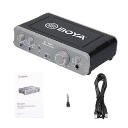 Decdeal BY-AM1 Dual-Channel Audio Mixer USB Audio Interface with 6.35mm/XLR Combo Inputs 6.35mm Headphone - Image 6