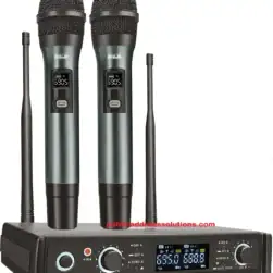 Ahuja AWM 800U2 Microphone | UHF | Frequency Adjustable | Metallic Body