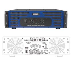 Ahuja Lxa 6000 Dual Channel Power Amplifier Front Back