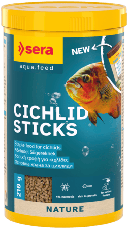 sera Cichlid Sticks 210 г - гранулирана храна за цихлиди