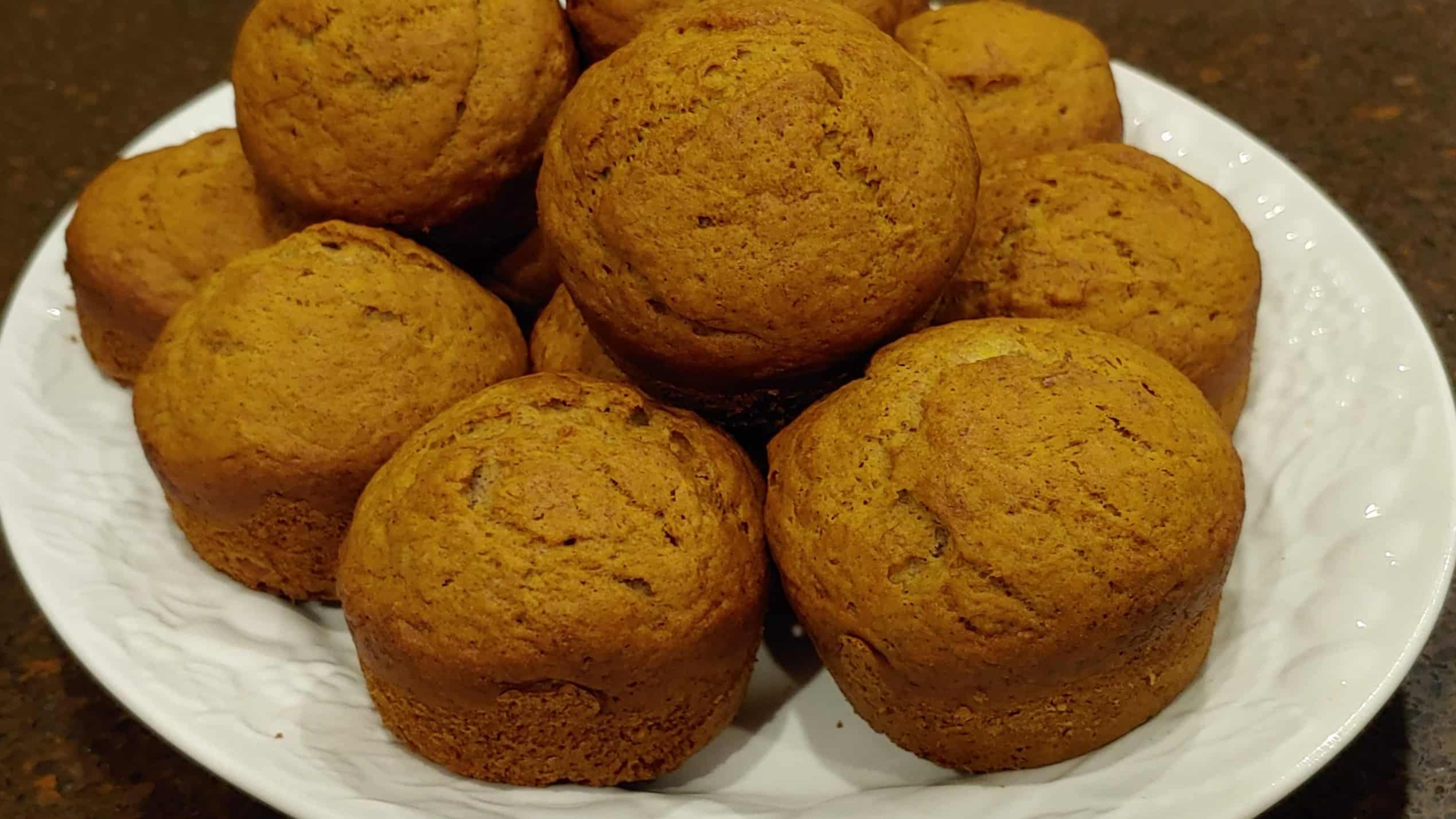 Super Moist Banana Muffins! Healthier Banana Muffins - Dining in with Danielle