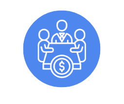 Business meeting with professionals discussing financial strategies.