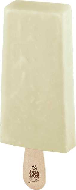 Picolé branco de coco