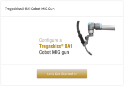 Configure a BA1 cobot MIG gun online