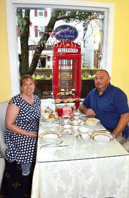 sean and michelle sinclair founders of shelly's tea room