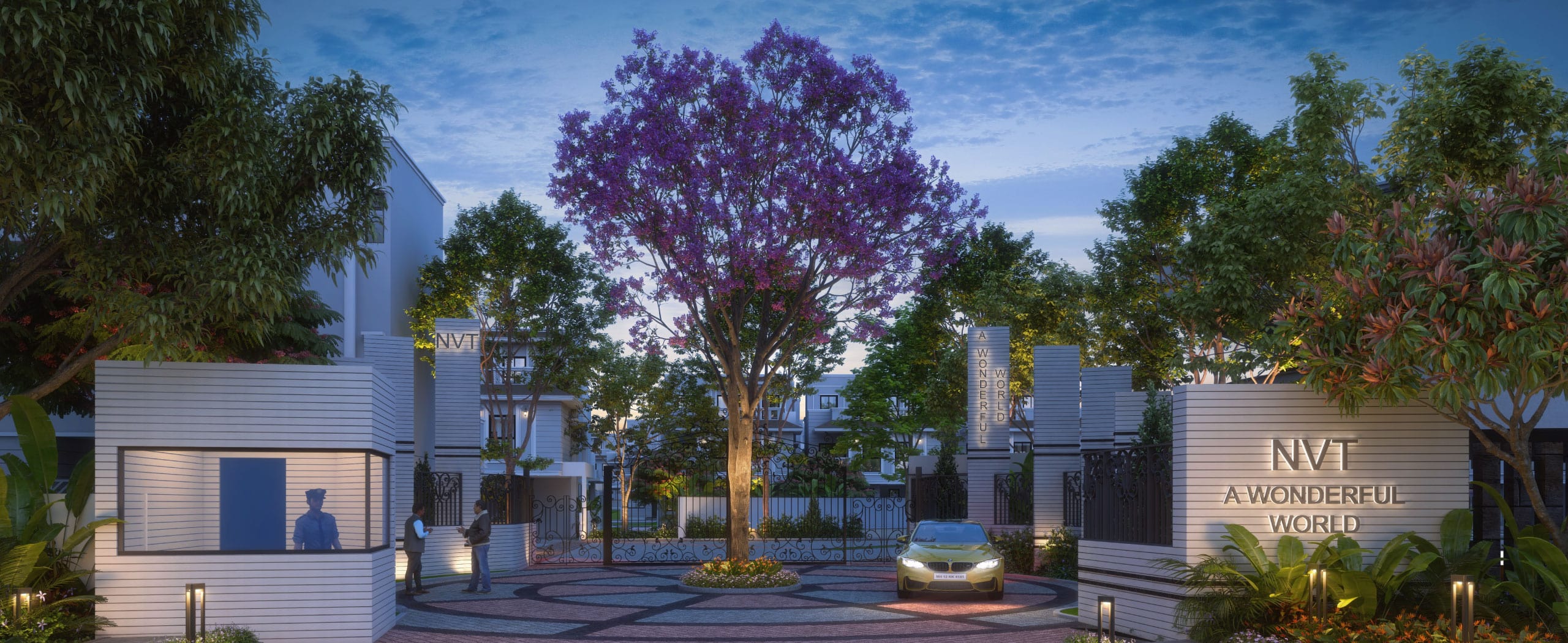 A Wonderful World -villa entrance