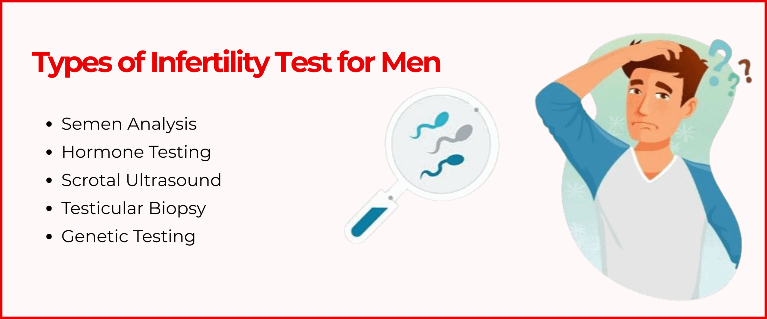 Types of Infertility Test for Men