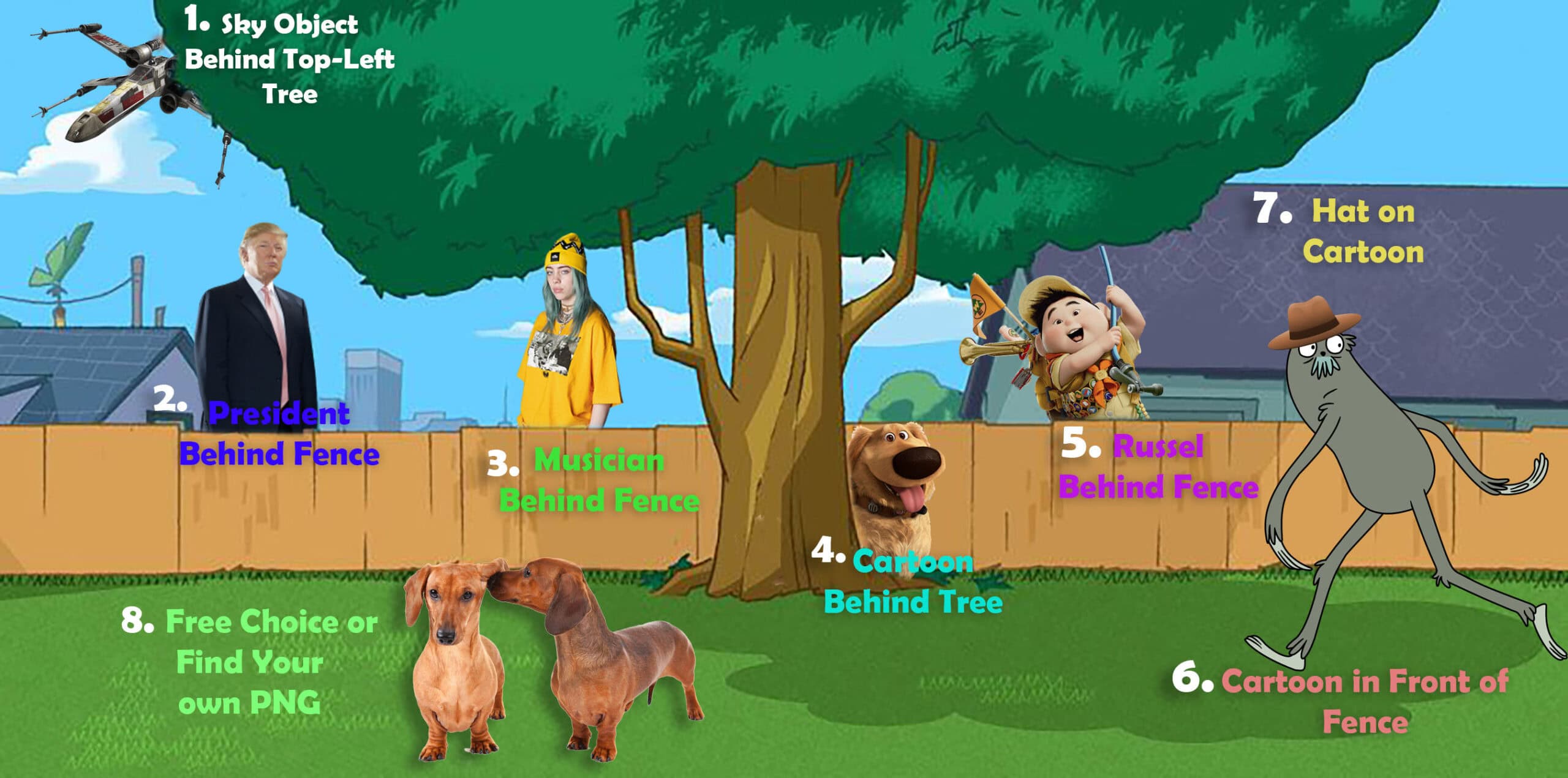 Phenis and Ferb Crazy Backyard with Layer Masks