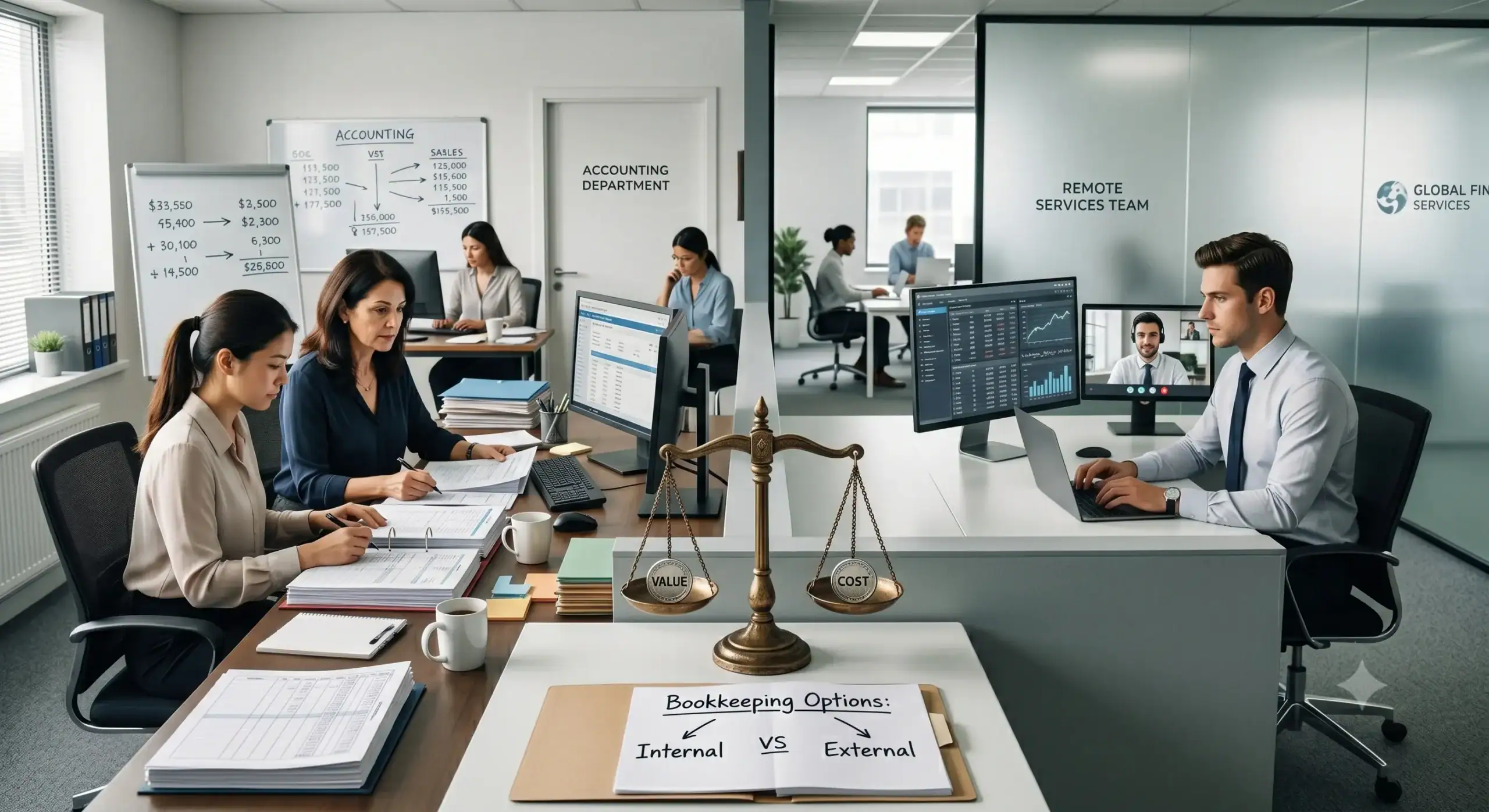 In-House Bookkeeper vs Outsourced Bookkeeping