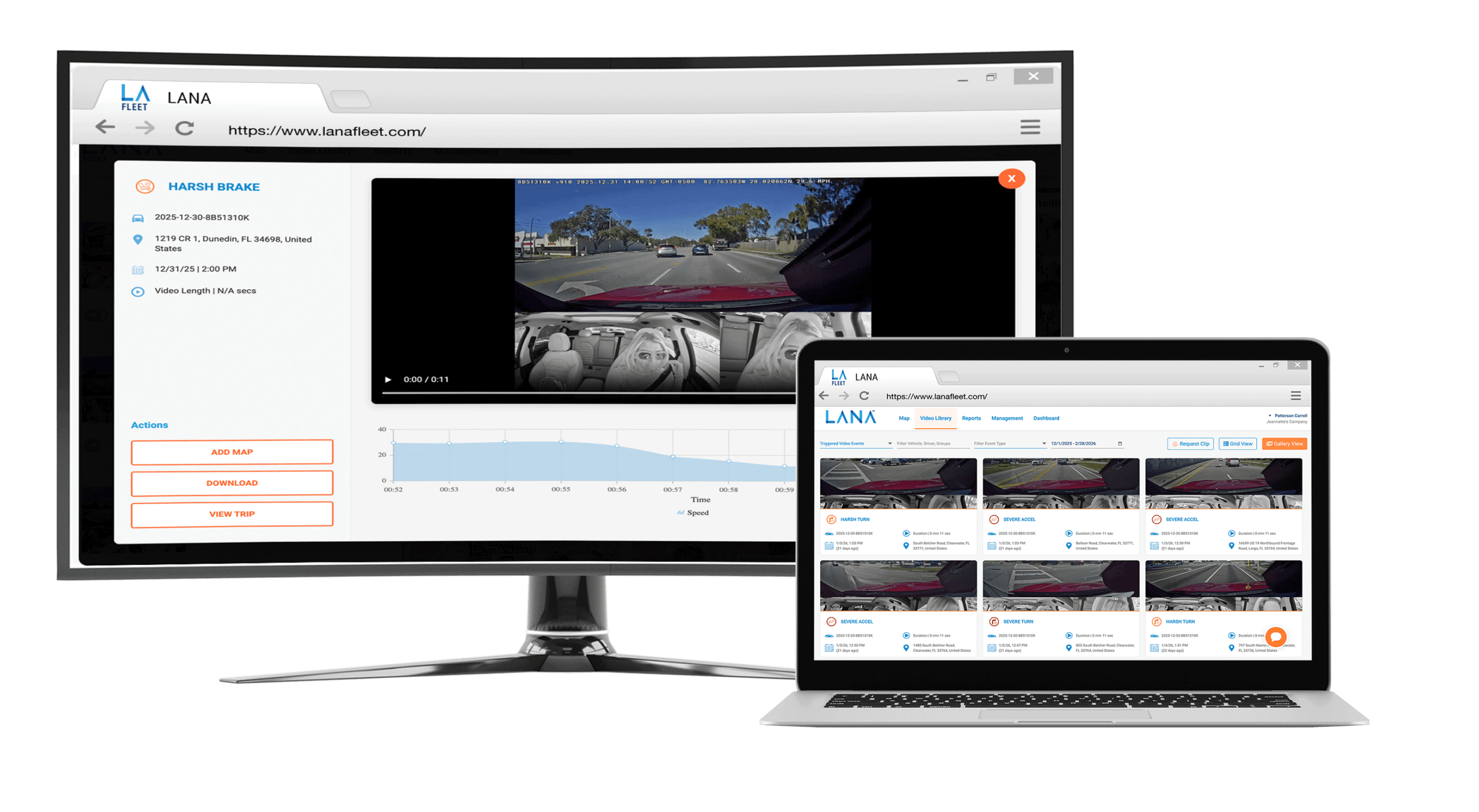 LANA Fleet - AI Dash Camera Vehicle Management