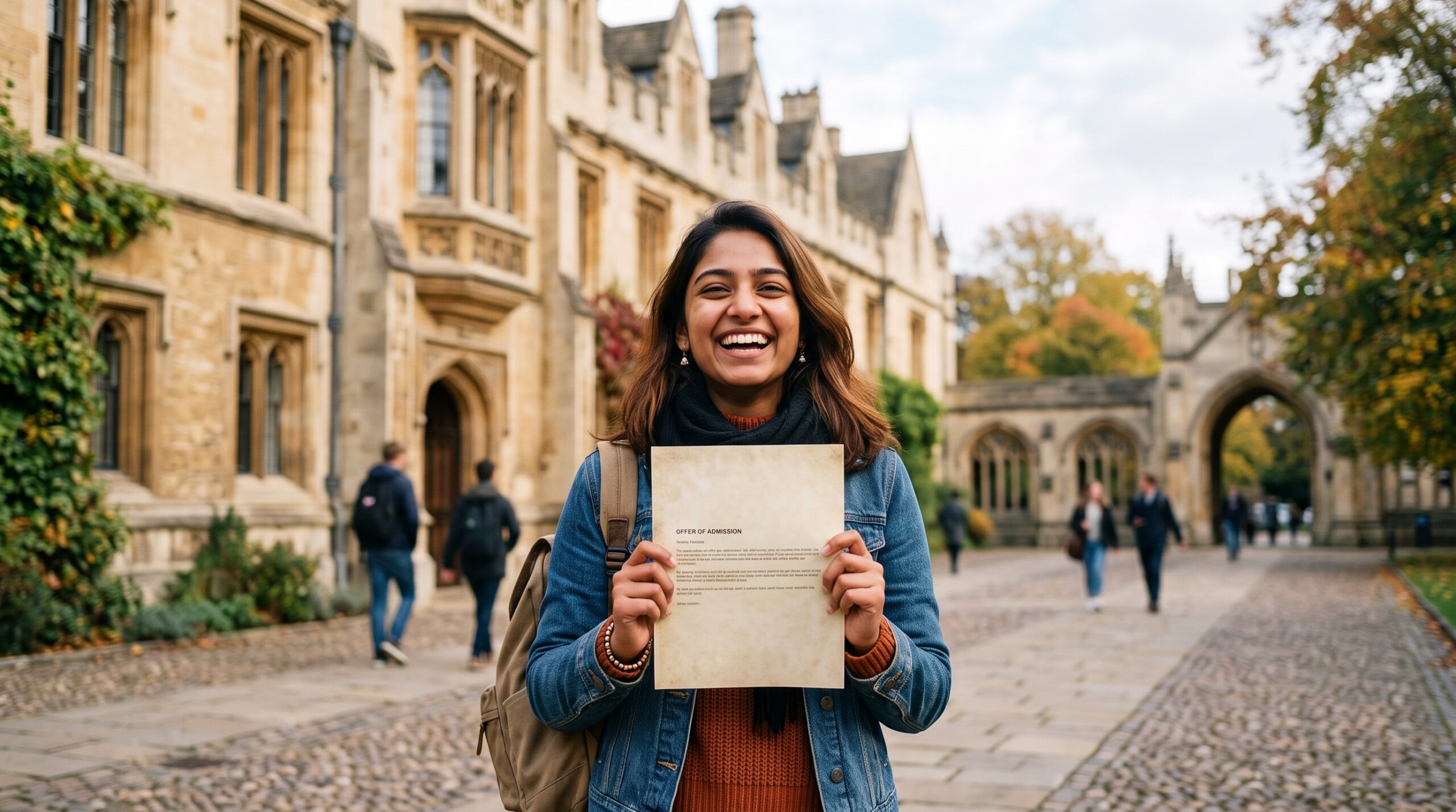 Commonwealth Scholarship Commission UK – international student celebrating scholarship acceptance