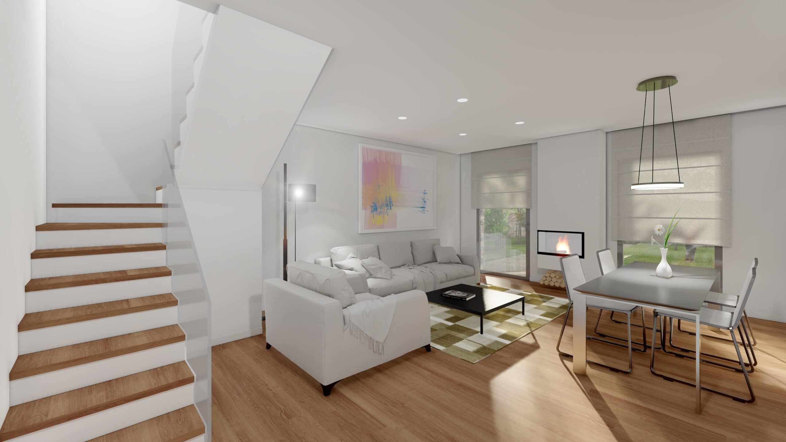 SALÓN promoción LOS CLAVELES DE ZARZALEJO obra nueva