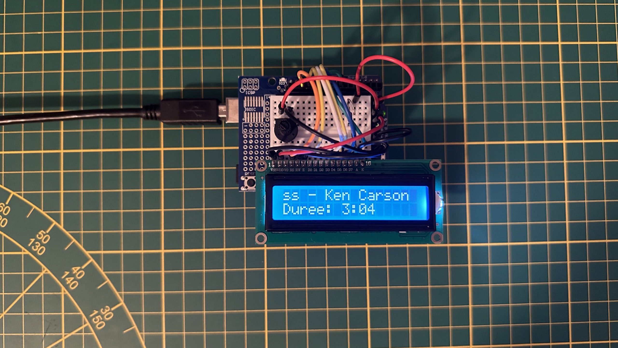 Project 1 – Spotify Music on LCD1602