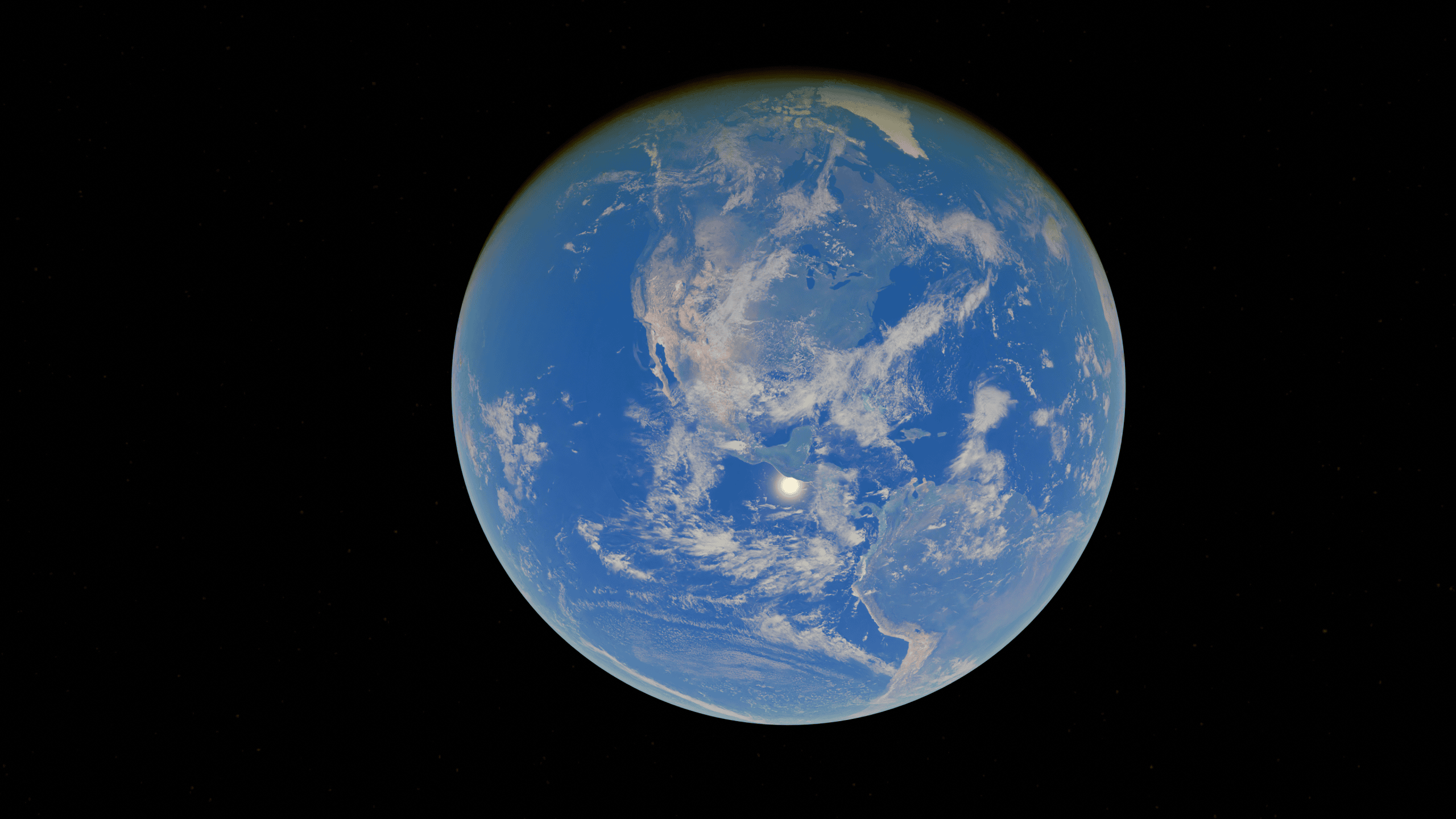 Breathtaking image of Earth from space showcasing the vast blue oceans.