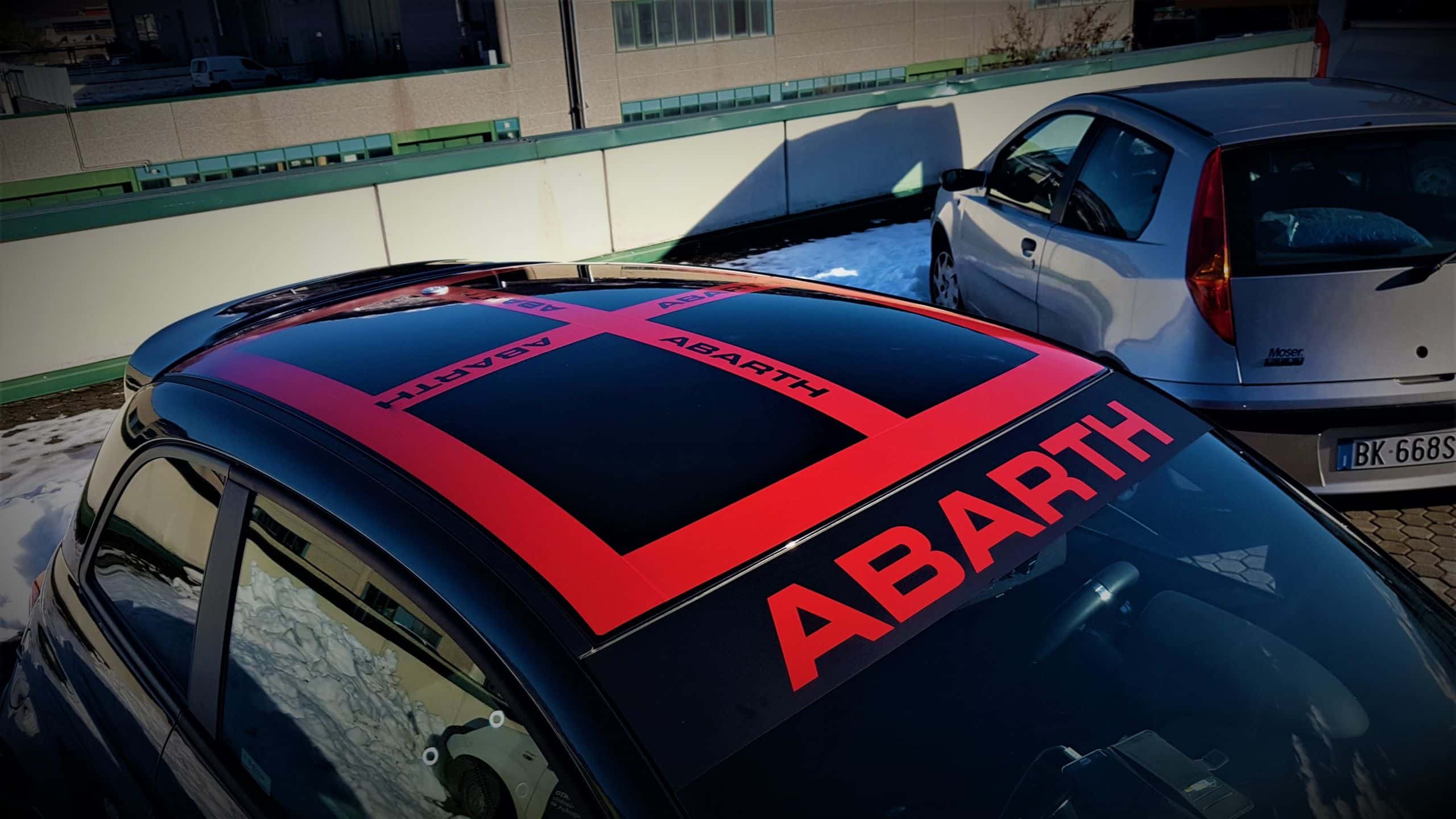 Fascia parasole Abarth prespaziata