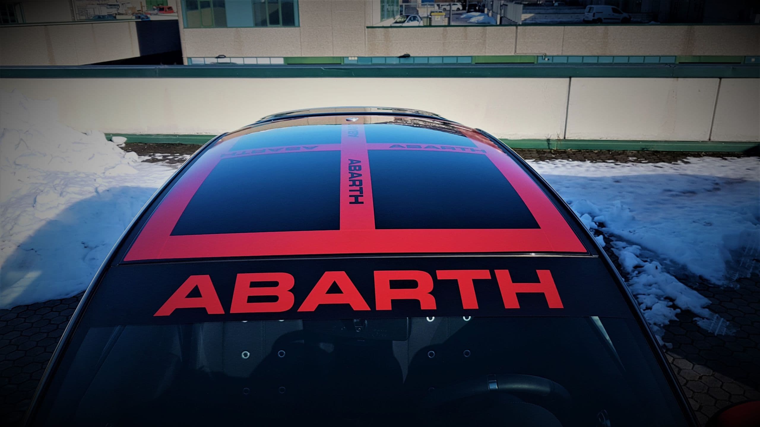 Fascia parasole Abarth prespaziata