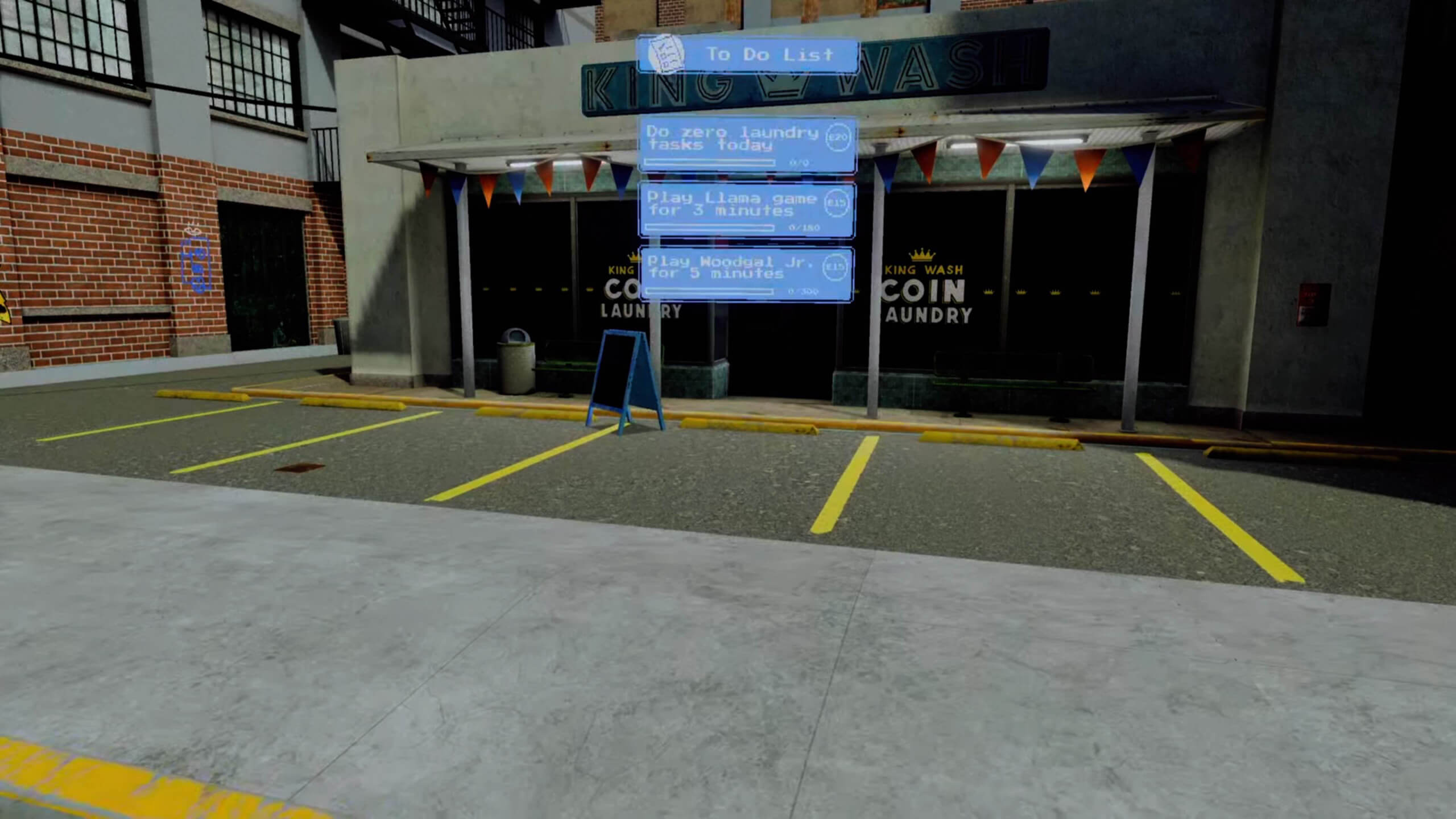 the to do list, displaying 3 tasks that need to be completed