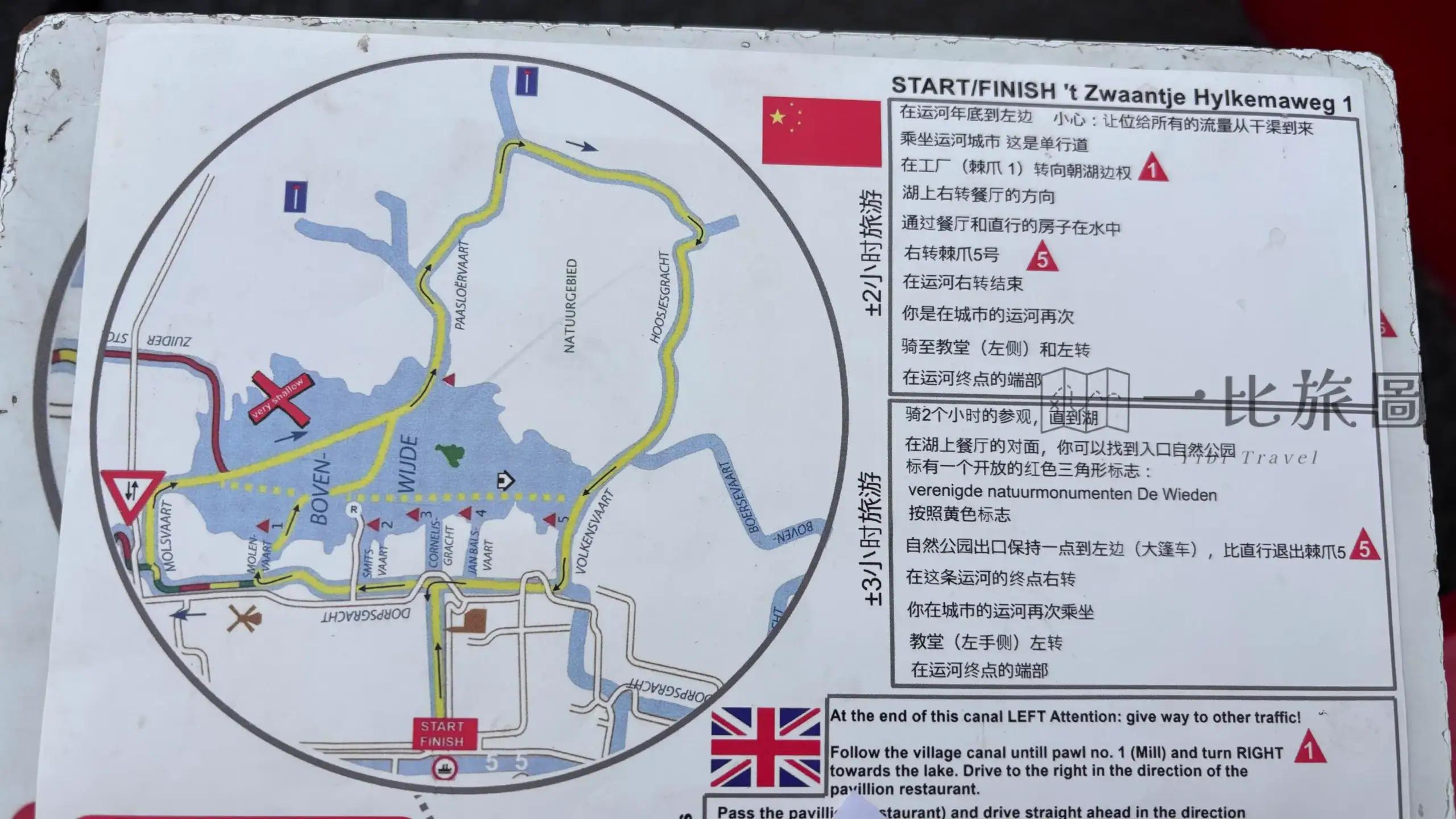羊角村划船路線參考