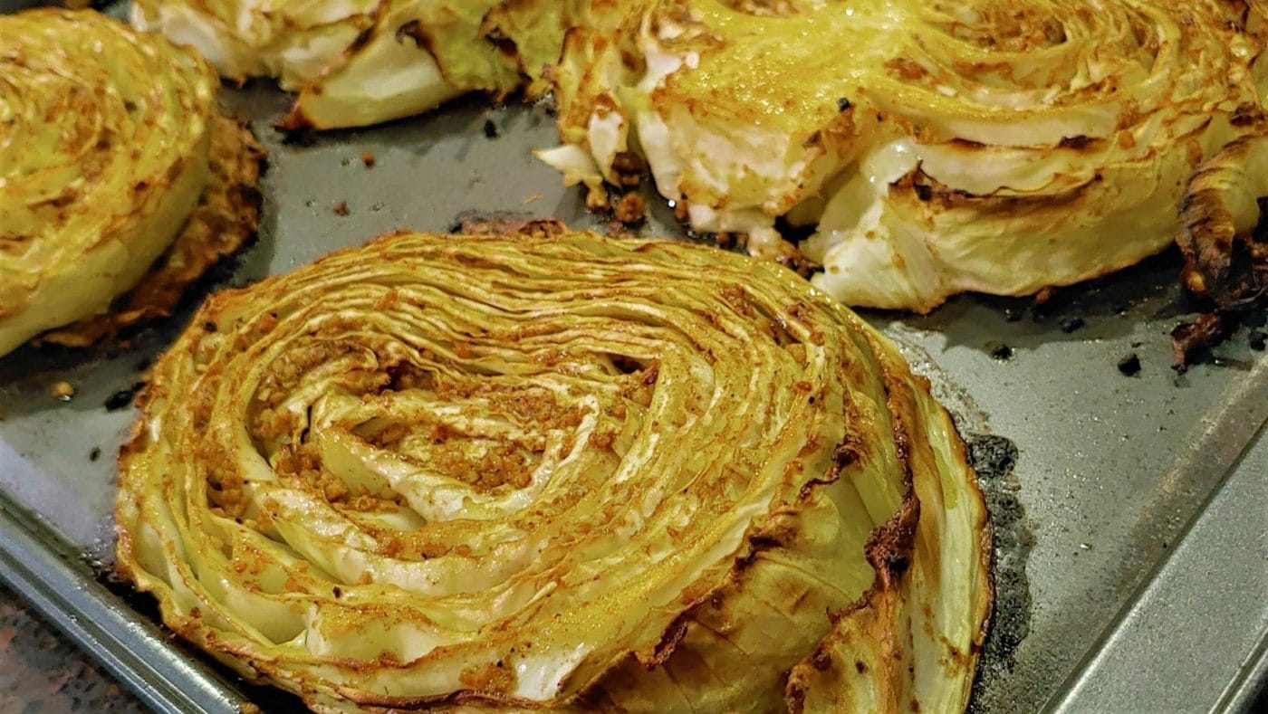 cabbage steaks - Dining in with Danielle
