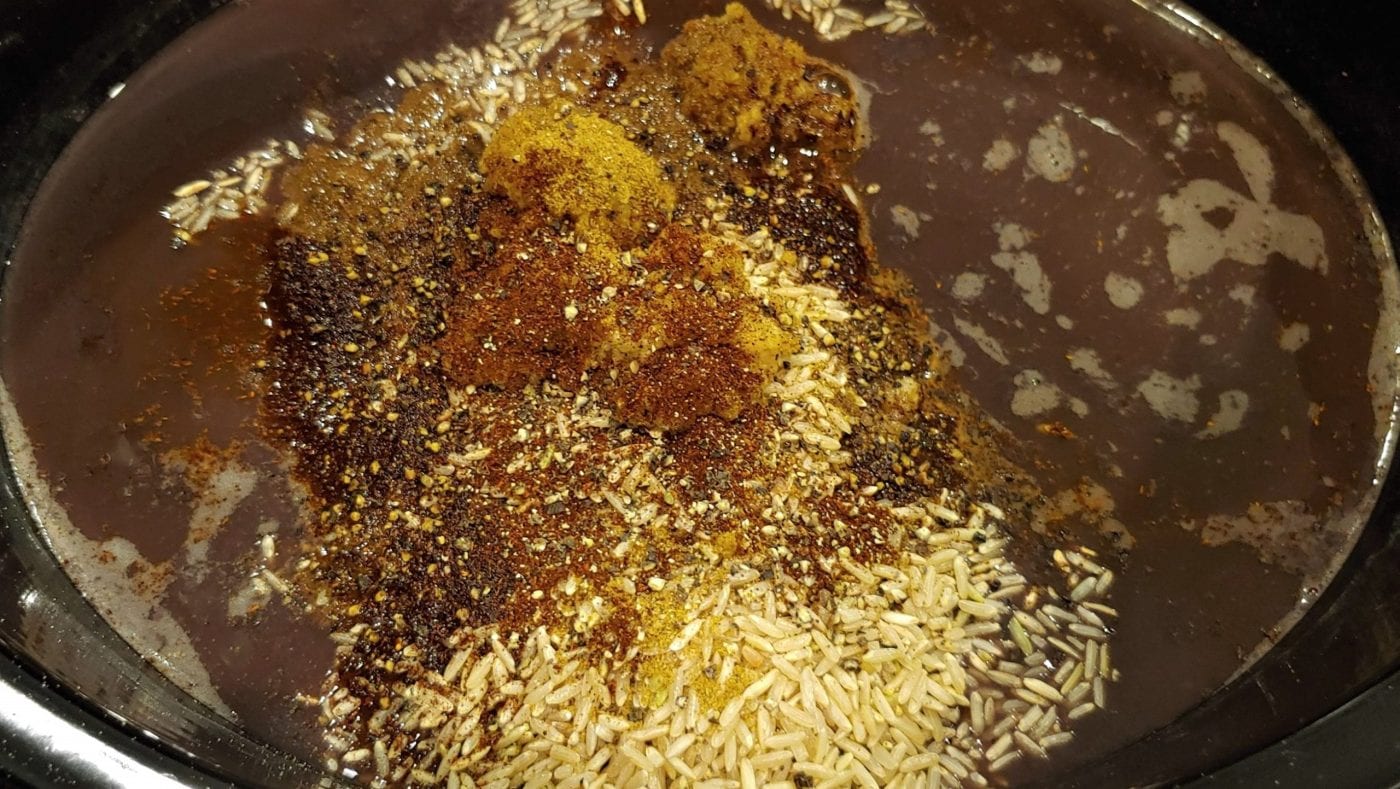 Black Beans and Rice Ingredients - Dining in with Danielle