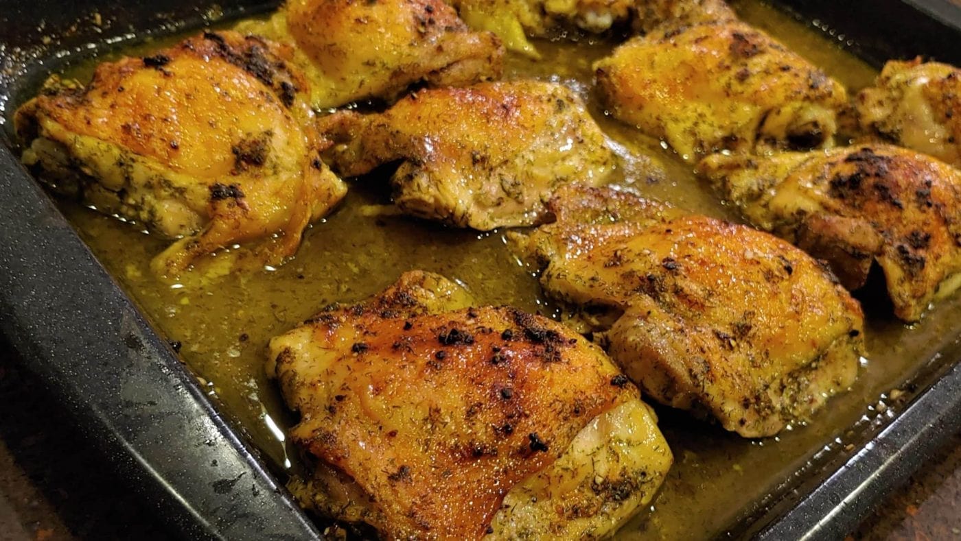 Roasted Dill Lemon Chicken Thighs so Tender and Juicy! Chicken Thighs - Dining in with Danielle