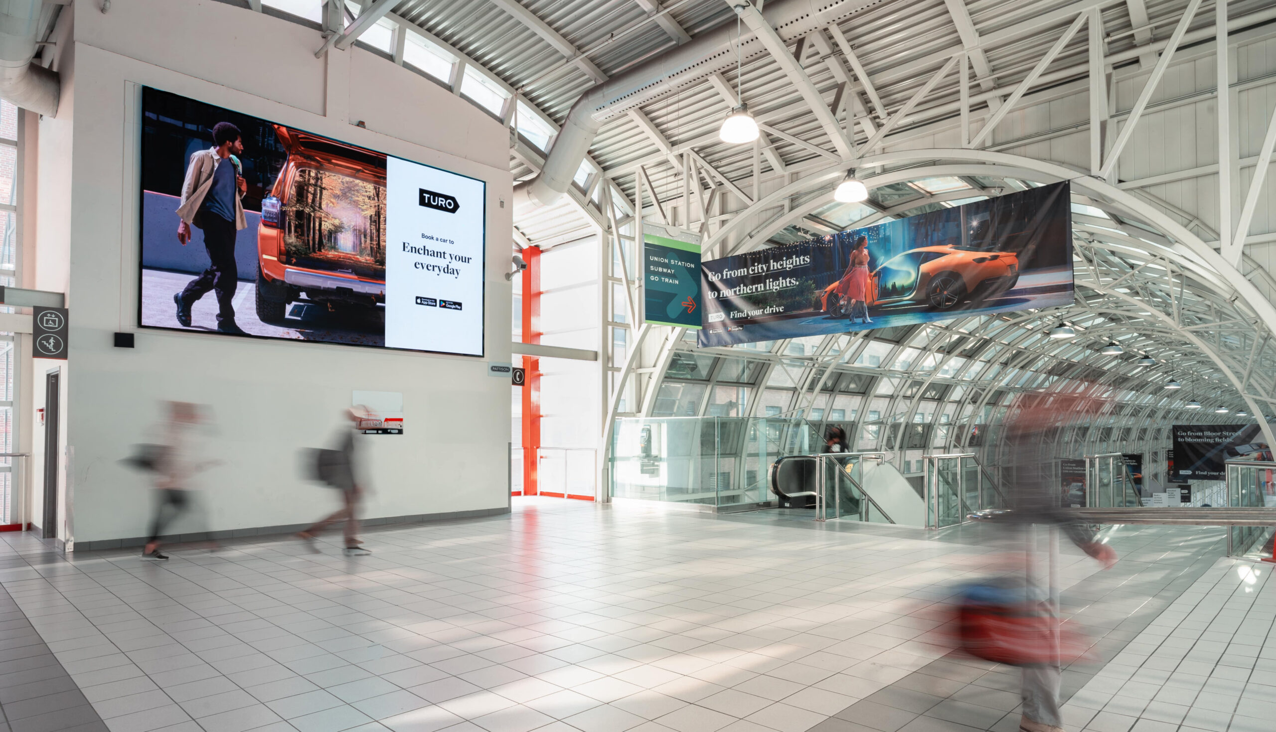 Turo, GO Transit’s official car sharing partner invites Union Station visitors to its Skywalk pop-up