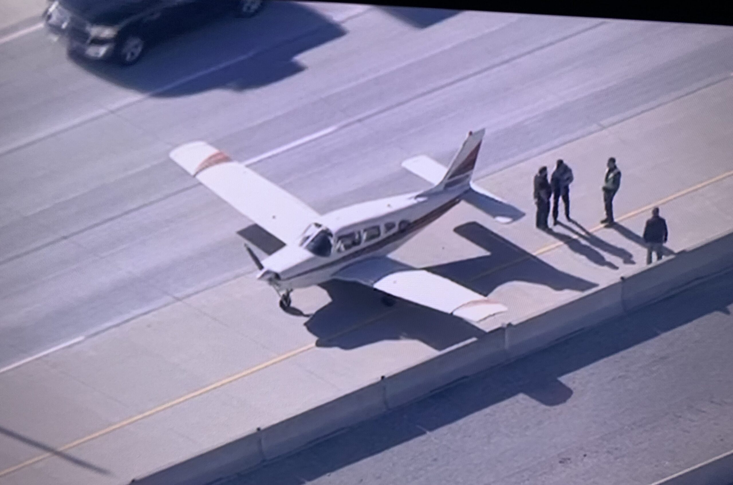 A small plane just landed on Highway 407 in Toronto- watch traffic cam video
