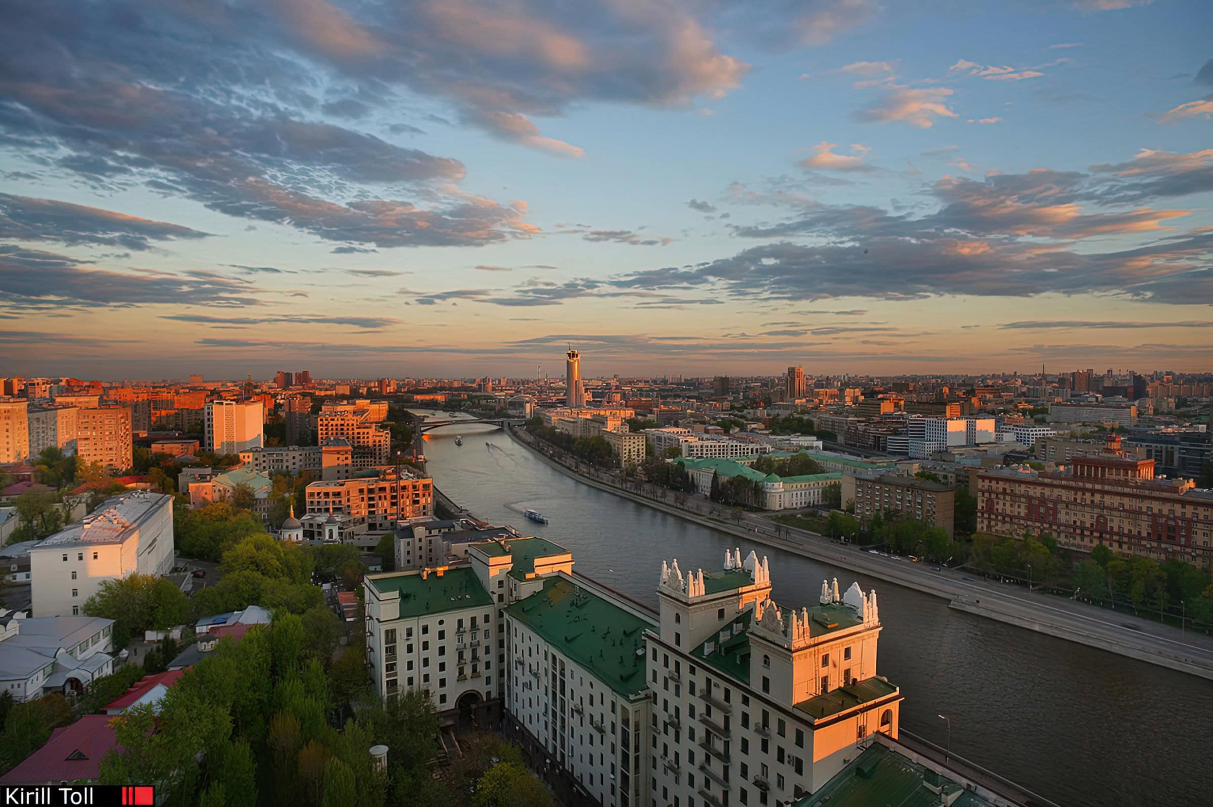 Вид из окна отеля в Москве