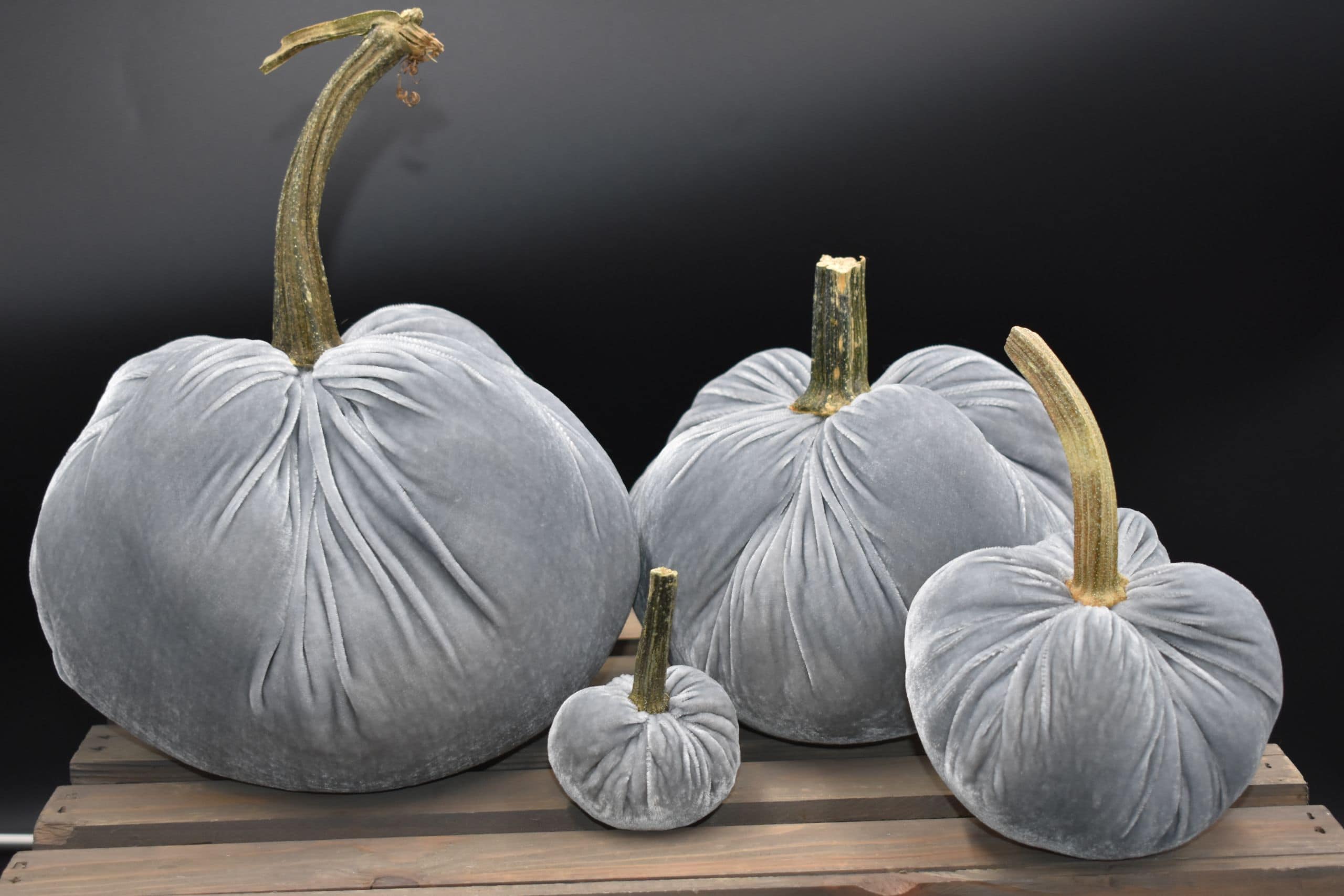 Handmade Silver Pumpkin Size Chart - Wedding Decorations