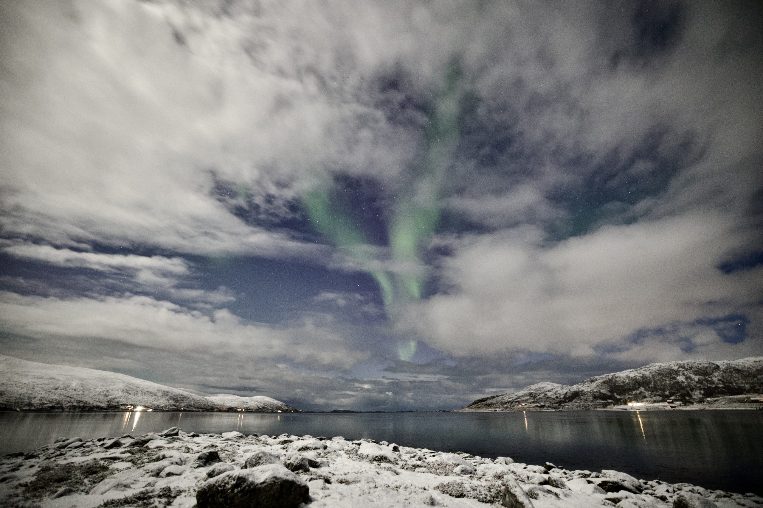 Nordlichter am Skarsfjord mit Northern Horizon Nordlichter am Skarsfjord mit Northern Horizon