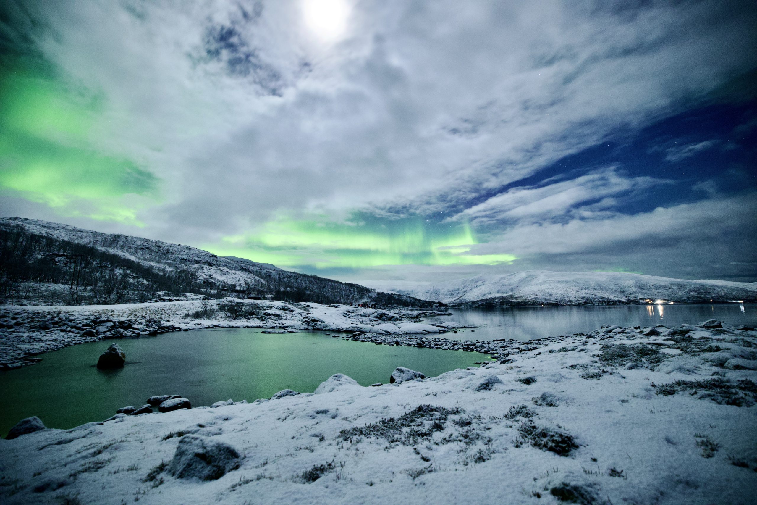 Nordlichter am Skarsfjord mit Northern Horizon Nordlichter am Skarsfjord mit Northern Horizon