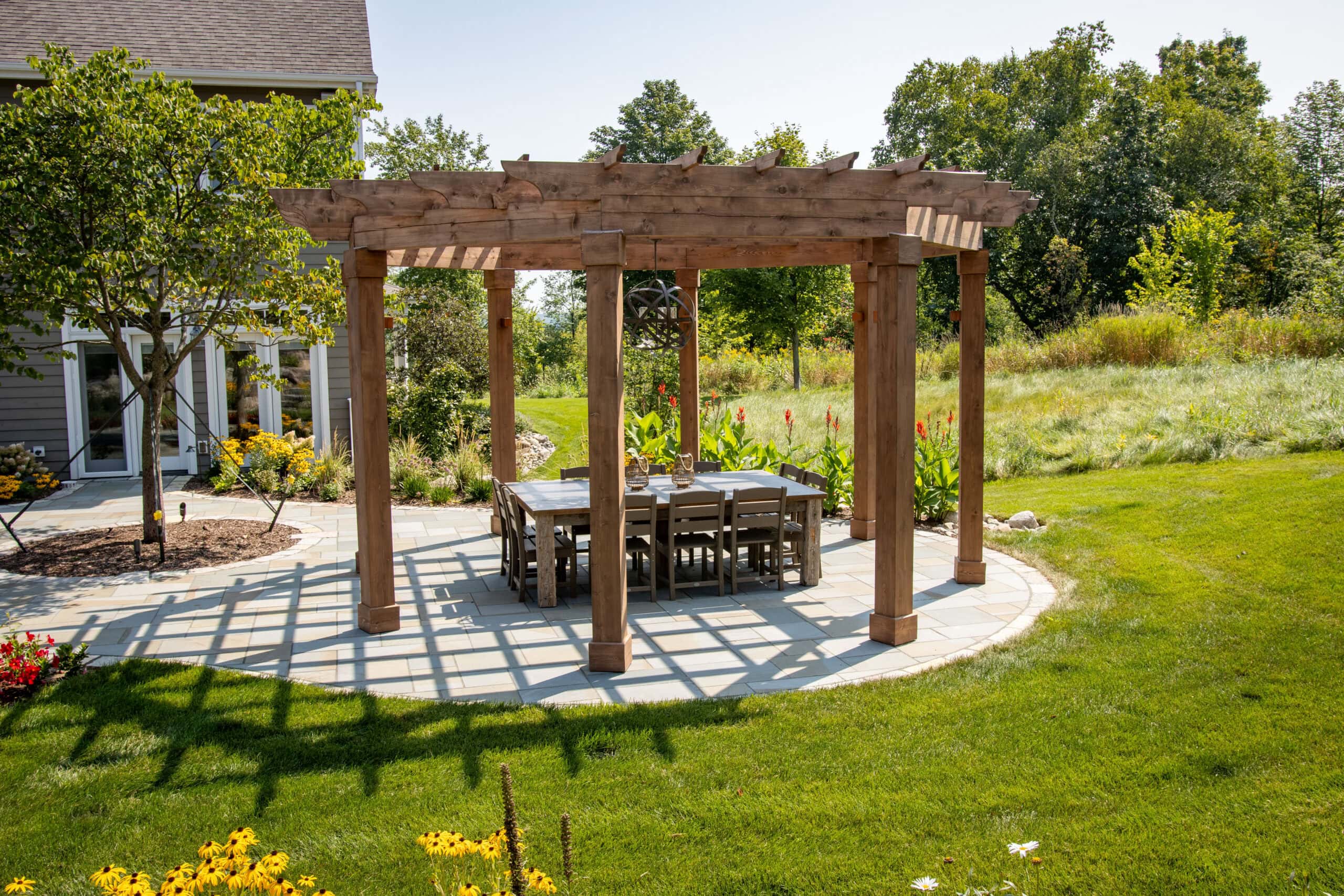 patio and furniture