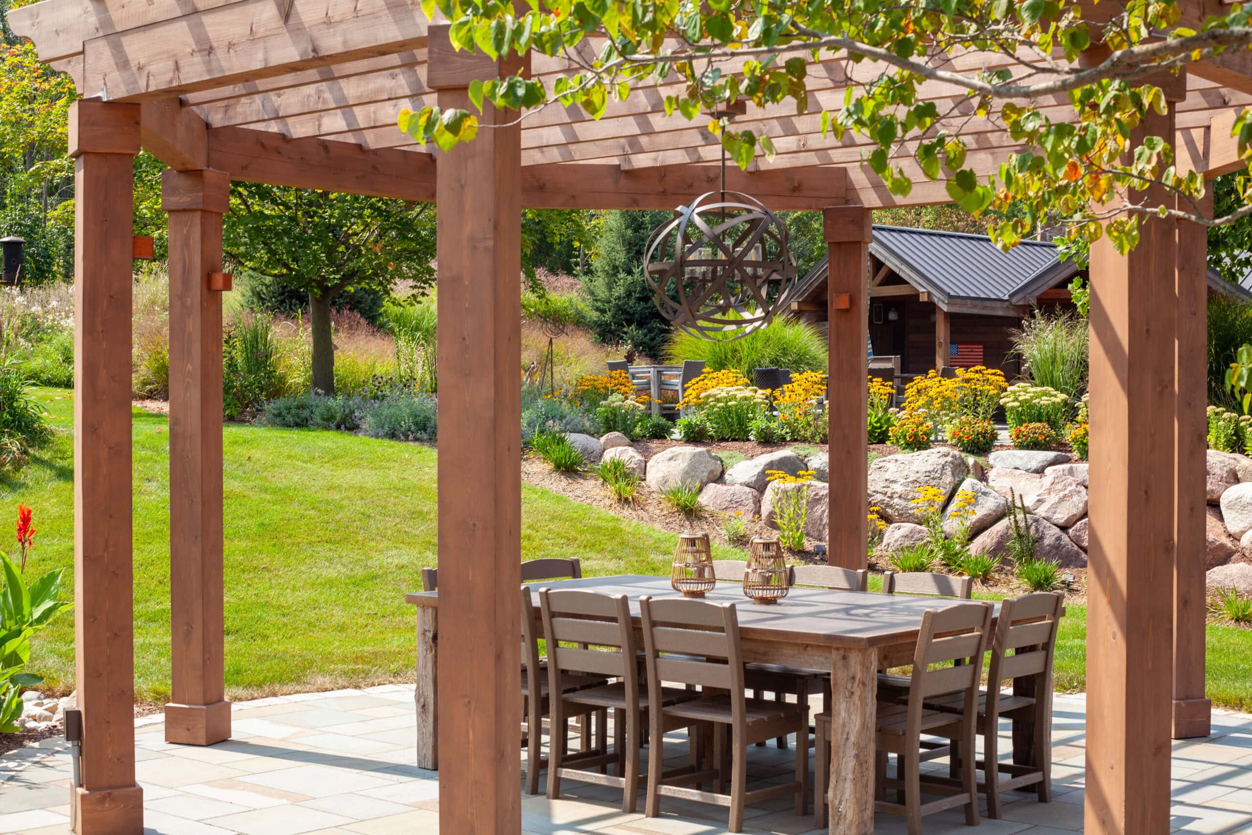 patio and furniture