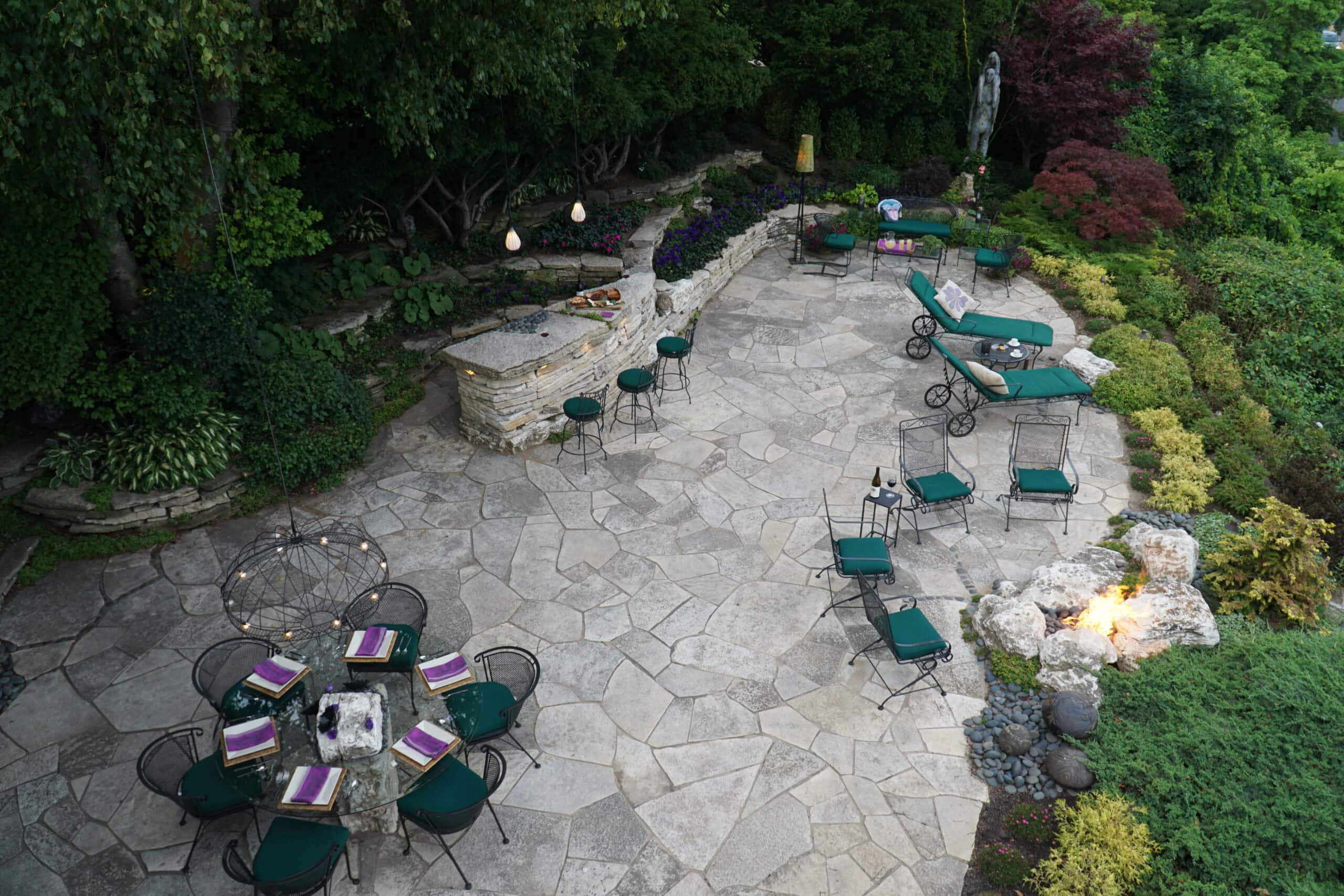 patio and furniture