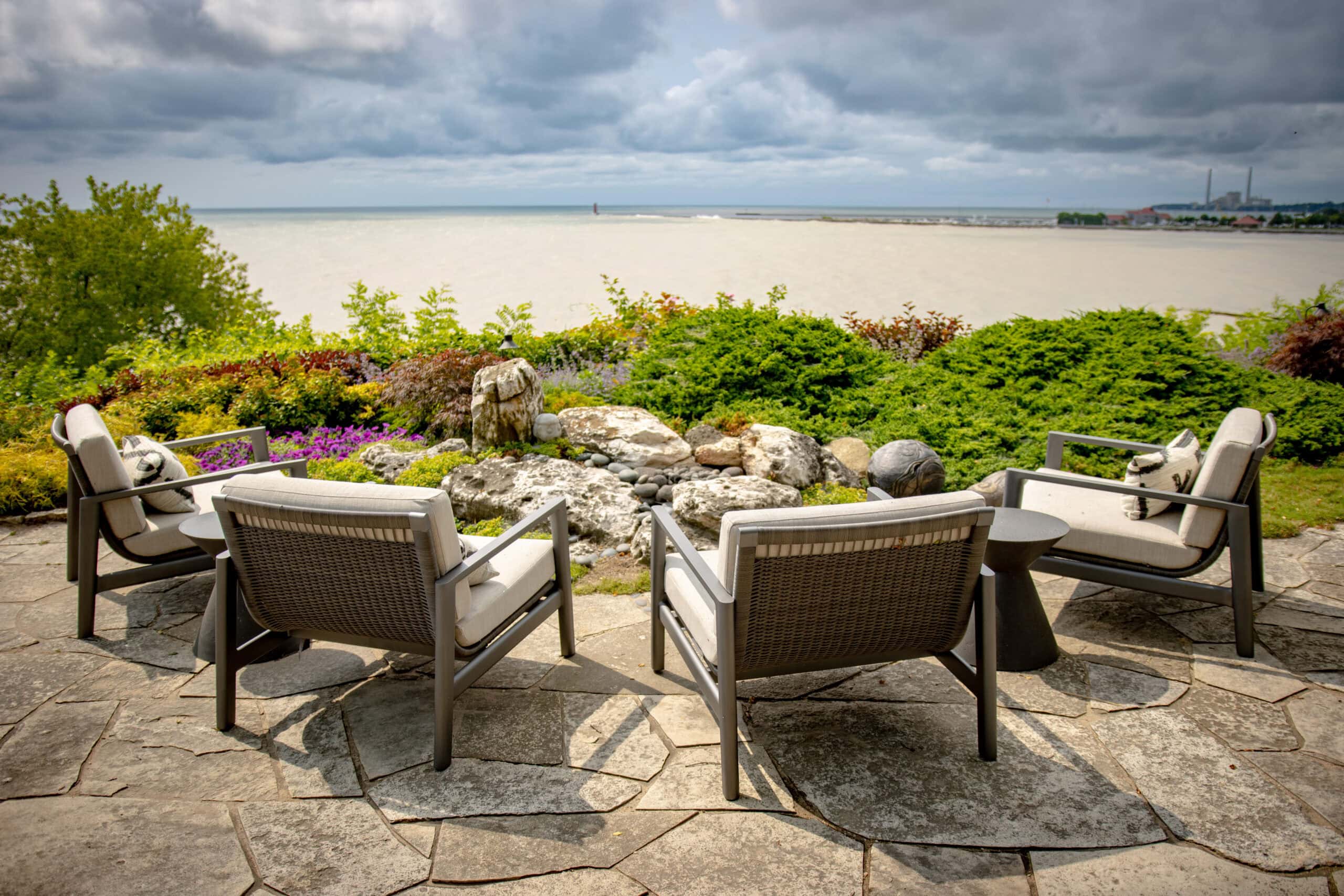 patio and furniture