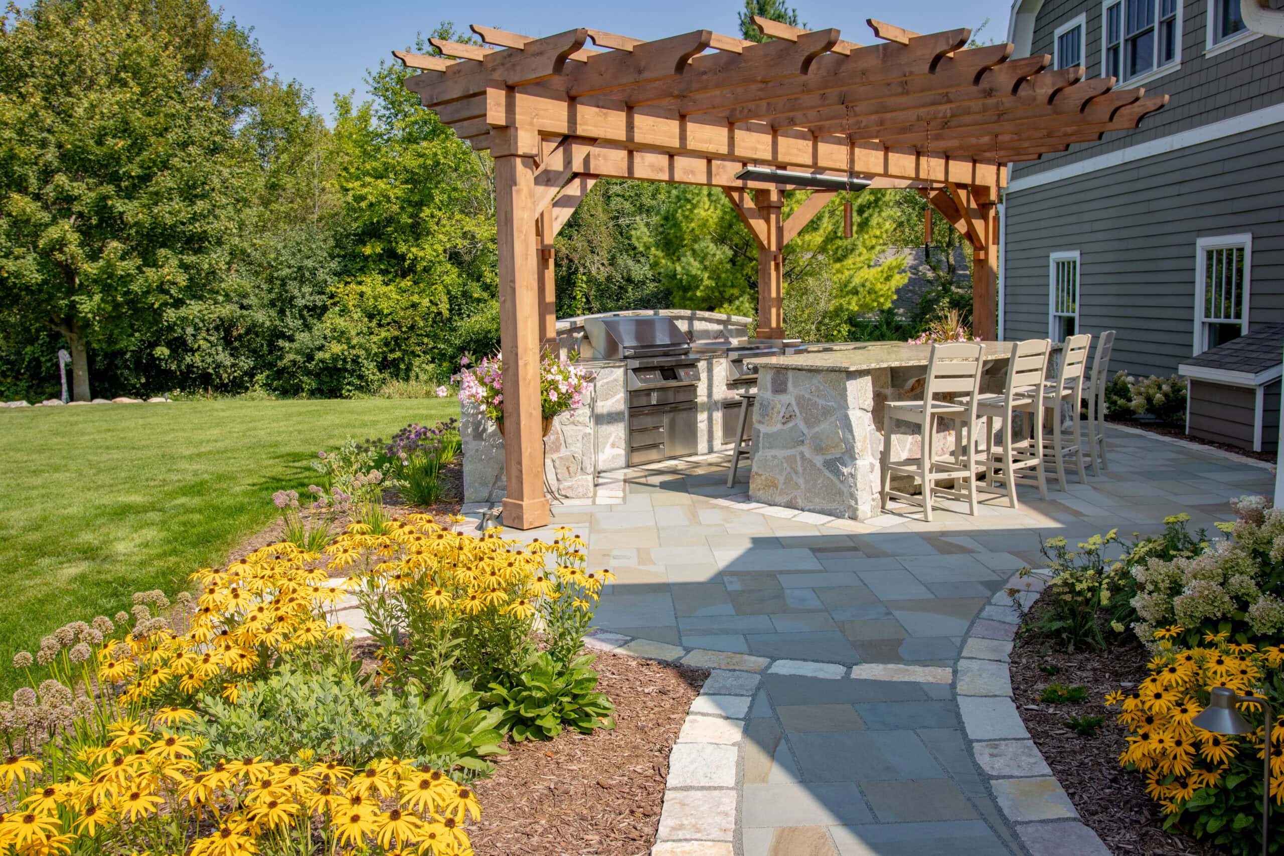 patio and furniture