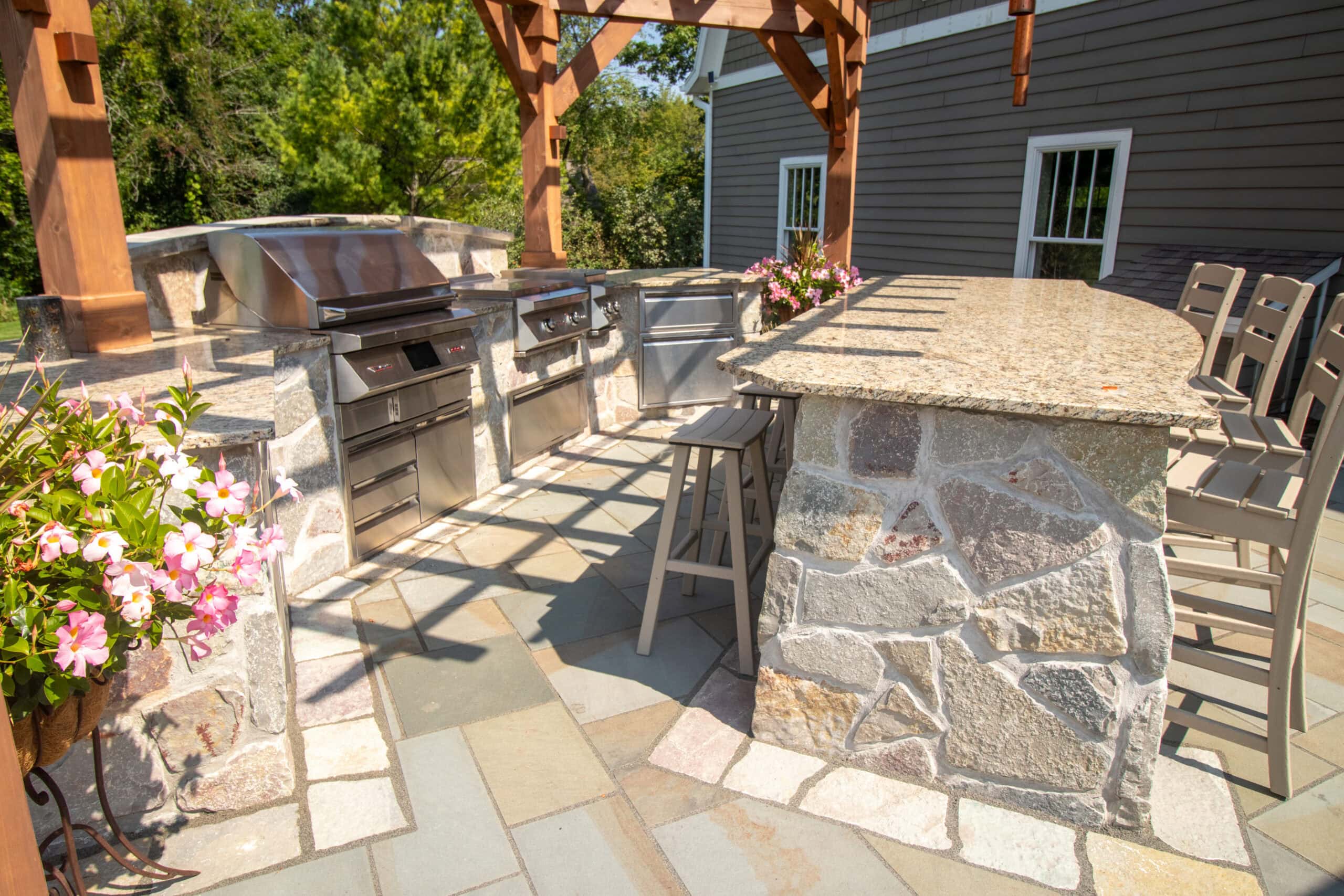 patio and furniture