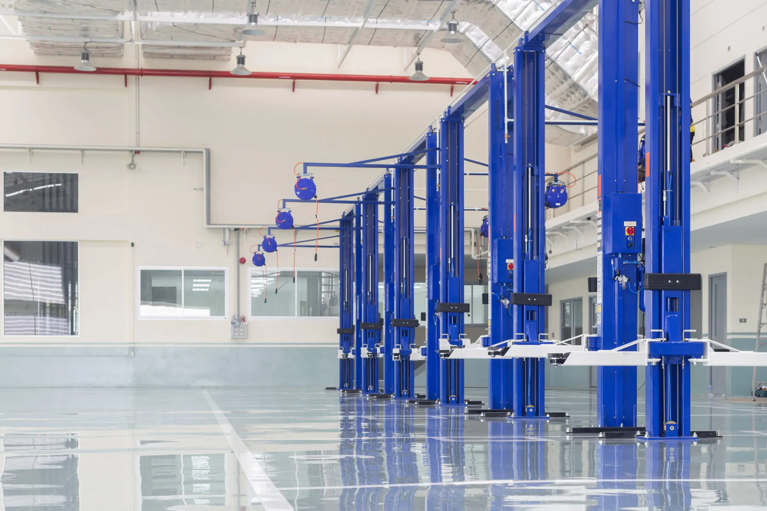 officine-auto-concessionarie-pavimento in resina multistrato epossidico
