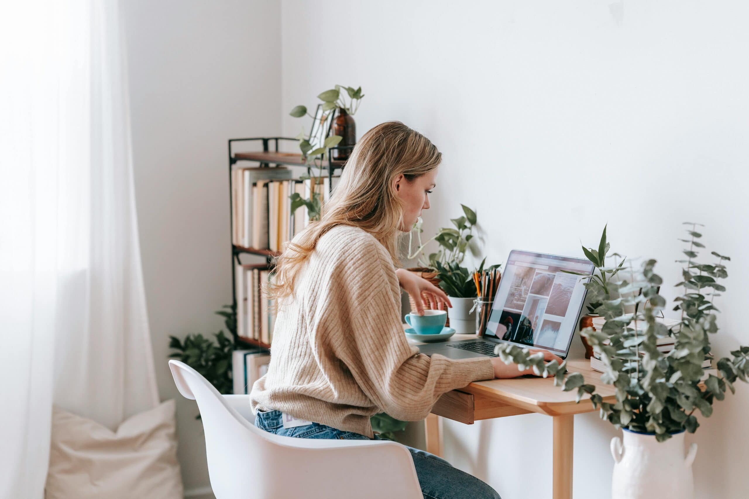 Woman at laptop