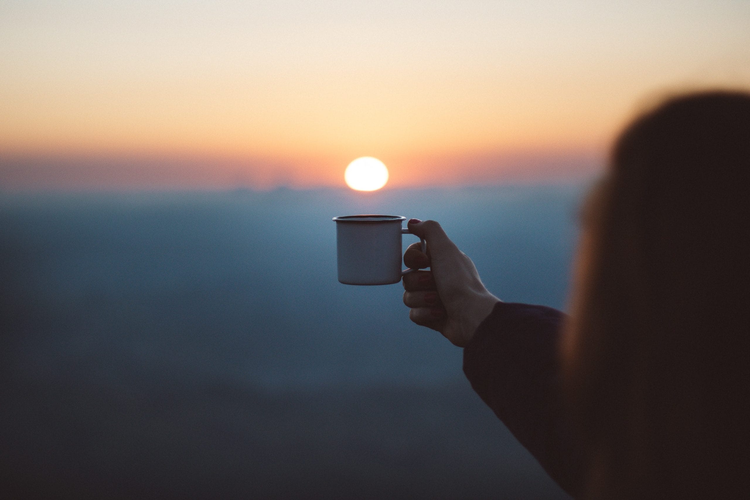 Sunset with mug