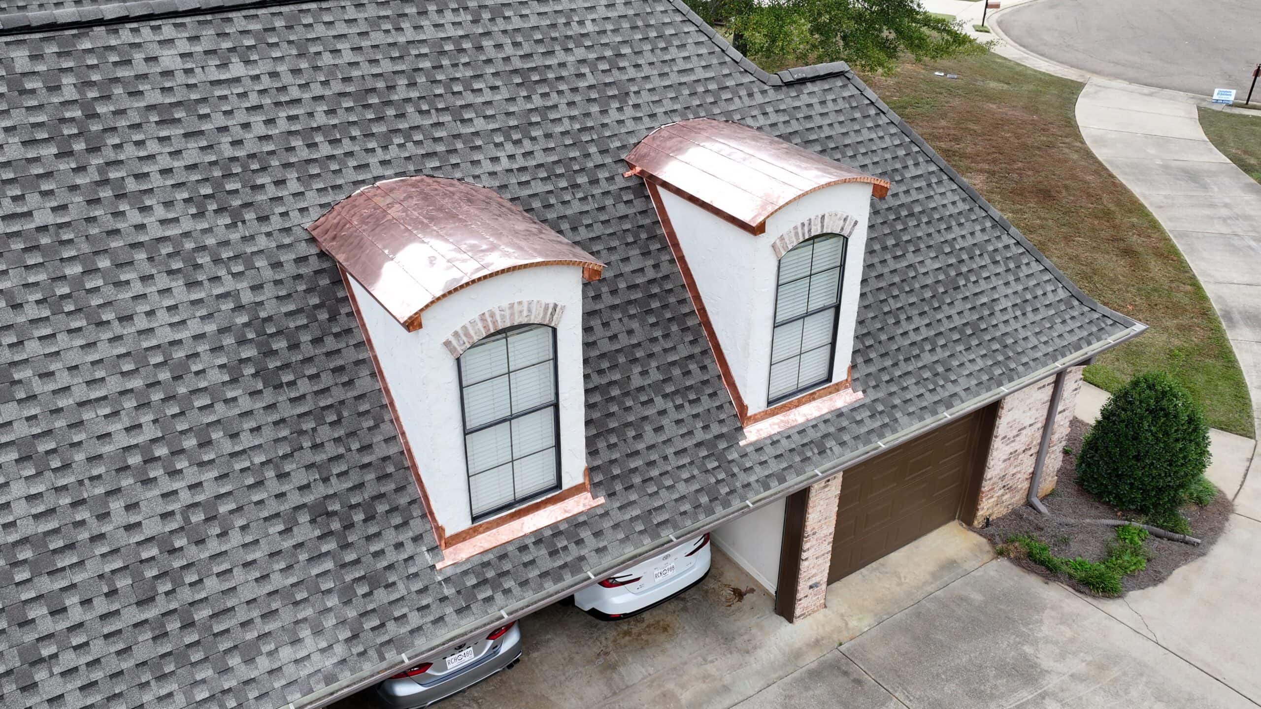 Copper and roofing detail from a BRS project