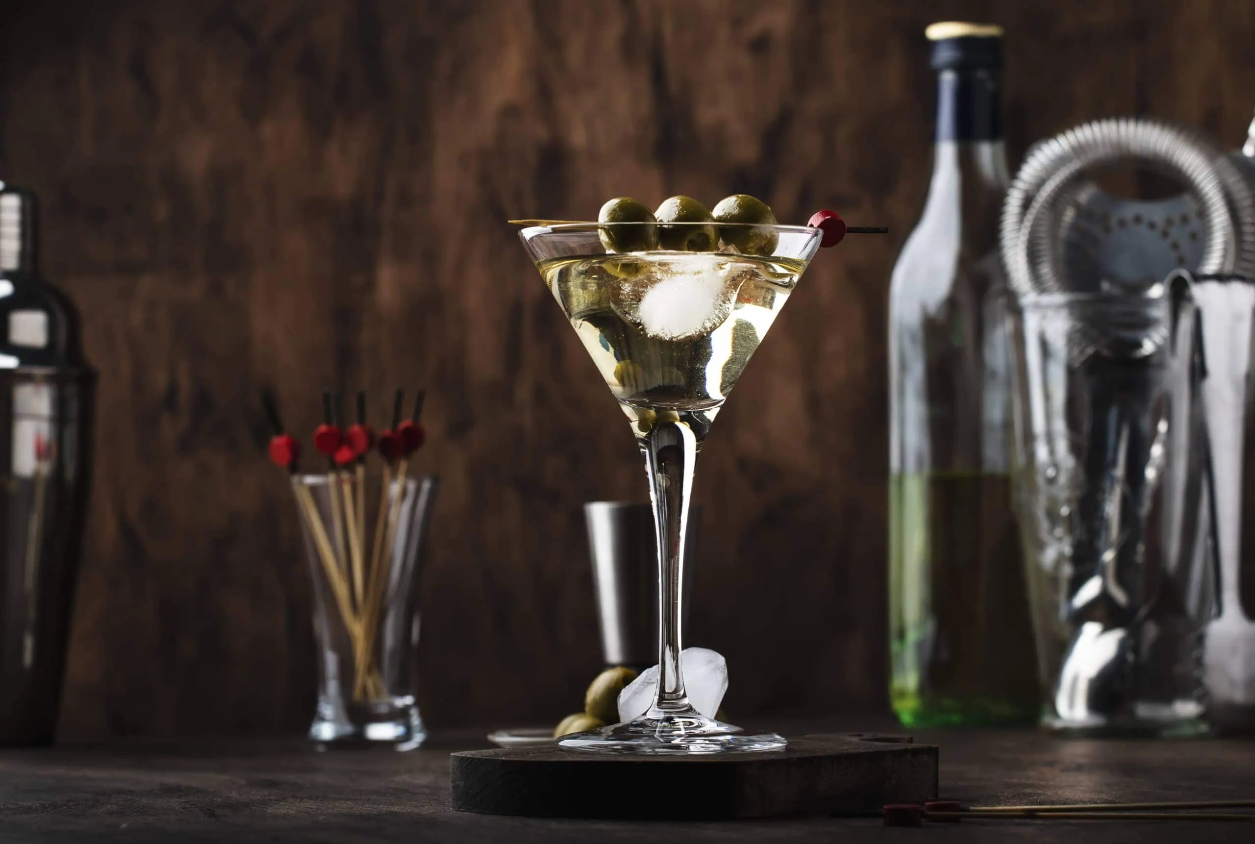 Vodka Martini with dry vermouth
