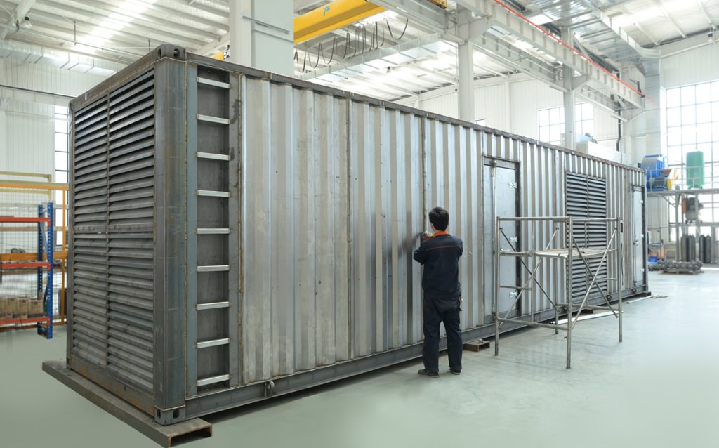 Diesel generator set container welding