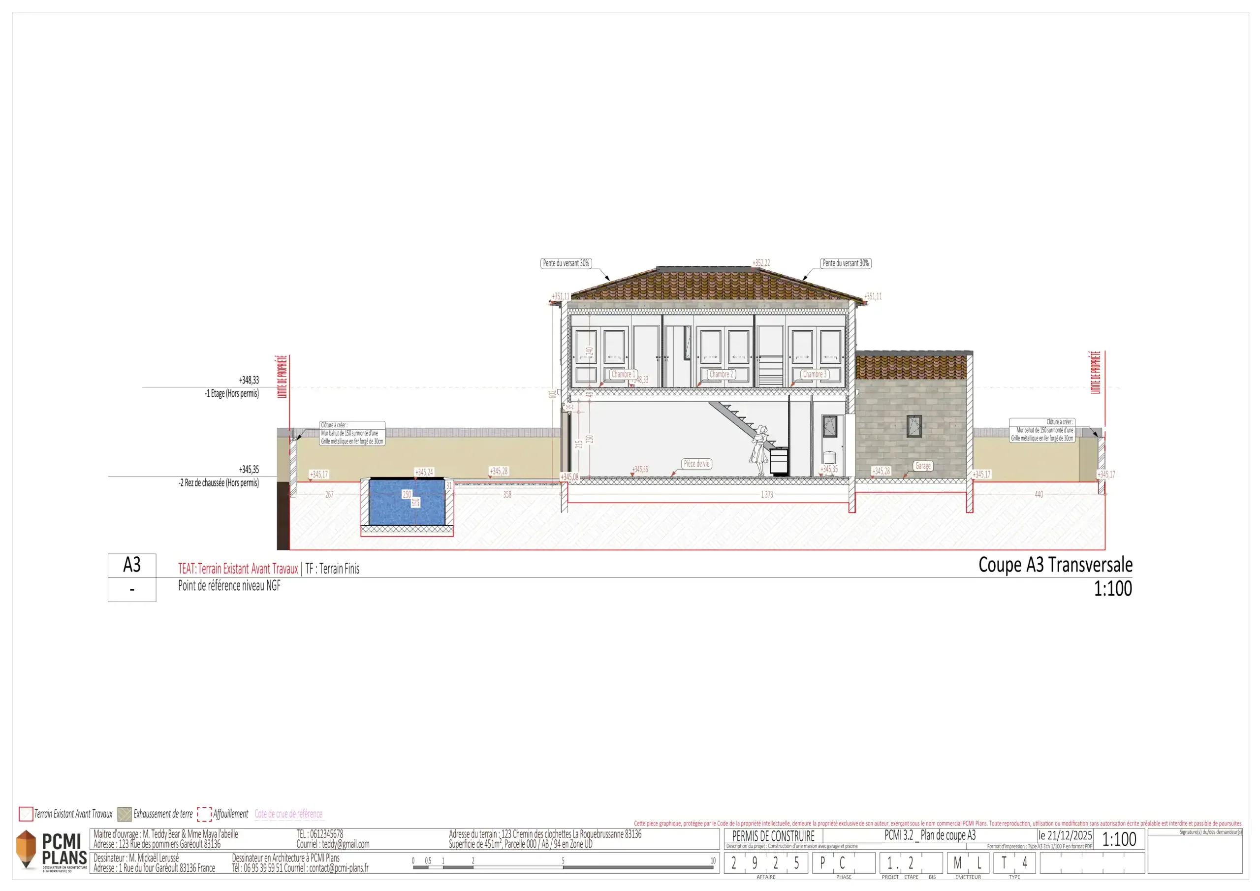 PCMI 3 Plan de coupe A3