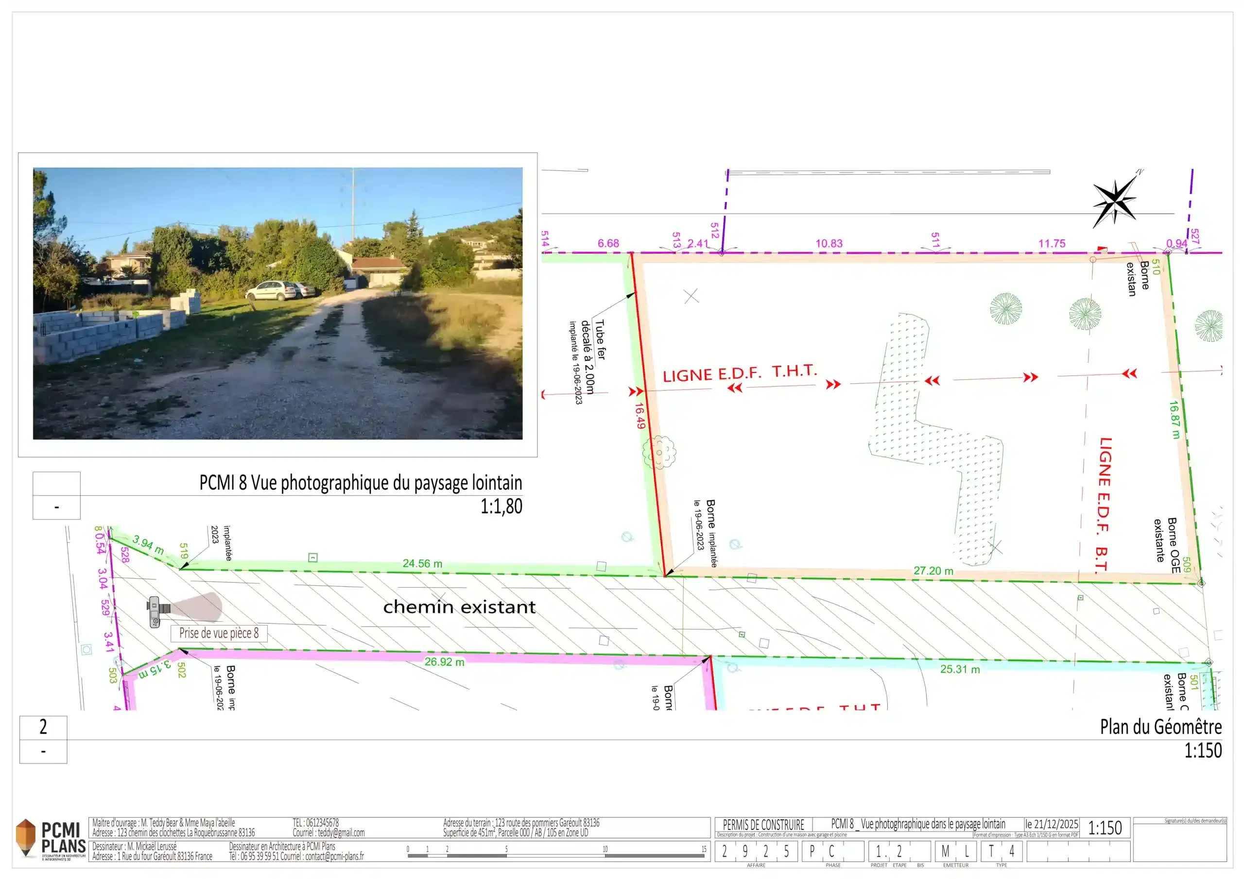 PCMI 8 Vue photographique dans le paysage lointain